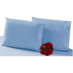 Jogo Lençol Queen Size Ponto Palito 4 Peças 100% Algodão 200 Fios - IN