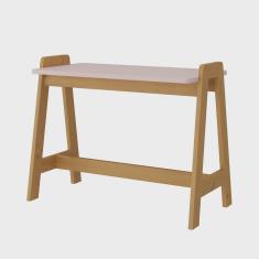 Mesa Escrivaninha Infantil em mdf e Madeira Maciça Sofia