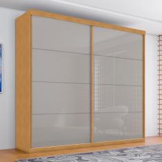 Roupeiro Com Espelho E 2 Portas Limoeiro Naturalle Off White