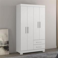 Guarda-Roupa Solteiro 4 Portas 2 Gavetas - Notável Móveis