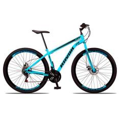 Bicicleta Bike Aro 29 Aço 21 Marchas Velocidades Freio a Disco - RAVOK