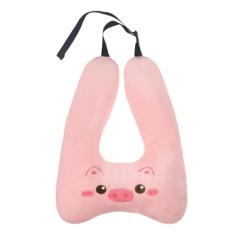 Travesseiro de viagem de carro para crianças e adultos, travesseiro macio de pescoço para cabeça e corpo, almofada respirável para assento de carro, aeronaves, viagem, almofada de apoio de pescoço