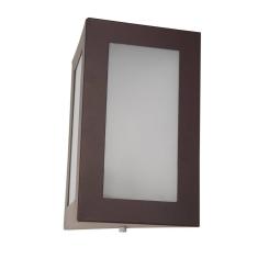 Arandela Triangular Alumínio Parede Externa/Interna Marrom