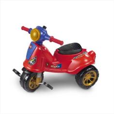 Triciclo Infantil De Passeio E Pedal Andador Avespa Spider - Maral