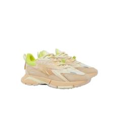 Lacoste Tênis feminino L003 Neo Tech, Natural/amarelo claro, 34