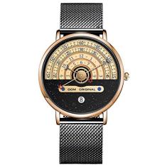 Relógio de pulso estilo personalizado Luxuoso À Prova D'Água (Dourado)