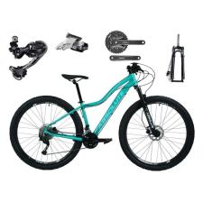 Bicicleta Aro 29 Absolute Hera Feminina Alumínio Câmbios Shimano Deore e Altus 27v Freios Hidráulicos Garfo Com Trava no Guidão - Verde