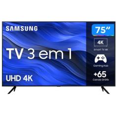 Smart Tv 75 Uhd 4K Led Samsung 75Cu7700  - Wi-Fi Bluetooth Alexa 3 Hdm