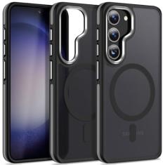 MALEWOLF Capa para Samsung Galaxy S23+/S23 Plus, compatível com Magsafe, capa magnética para S23 Plus com borda antiderrapante, capa de cor translúcida à prova de choque para Galaxy S23 Plus 5G