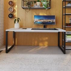 Escrivaninha Yon Presidente 190x70x75 Branco