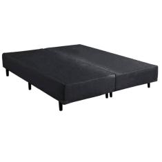 Base Box Bipartido King Corino Linhão Preto 37X192X203 AN