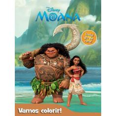 Livro - Disney - Vamos colorir - Moana