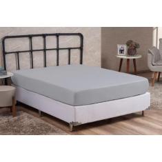Roupa Cama Solteiro 200 Fios Lençol com Elástico de Algodão - MF ENXOV