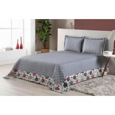 Jogo De Cama Colcha Casal Padrão Vitória 3 Peças - BruceBaby Bordados,