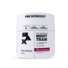 Night Train 300g Pré-Treino Sem Cafeína Max Titanium, Frutas Vermelhas