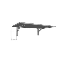 Mesa Dobrável De Parede Para Escritório 80 X 40 X 1,5 Cm
