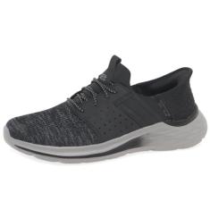 Skechers Garner - Newick 210803 Tênis masculino, Preto/branco, 41