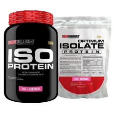 Kit Whey Protein Iso Protein 2kg + Optimum Isolate Protein 2kg Refil - Bodybuilders-Unissex