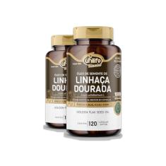Kit 2 Óleo de Semente de Linhaça Dourada Unilife 120 Cápsulas