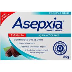 Sabonete Asepxia Esfoliante Ação Anticravos 80g, 80g