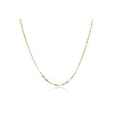Colar Longo Elo Duplo Folheado Em Ouro 18k