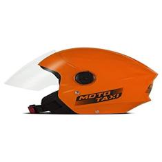 Capacete New Three Moto Taxi Tam.60 Laranja