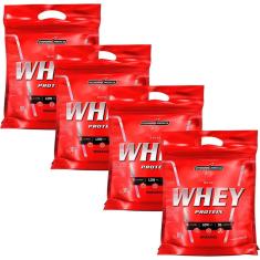 Kit 4 Nutri Whey Protein - Refil Morango 907g - Integralmédica