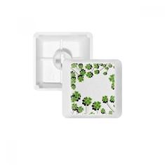 Four Leaf Circle Ireland St Patrick's Day teclado mecânico PBT kit de atualização para jogos