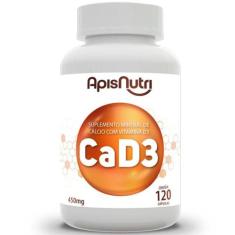 Ca + D3 Cálcio + Vitamina D3 Apisnutri 120 Cápsulas