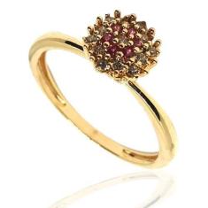 Anel de ouro 18k Chuveiro - Elegancy Joias, 24