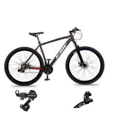 Bicicleta Aro 29 Mtb Ksw Xlt 21v Aluminio Cambios Shimano Suspençao 80