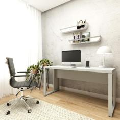 Mesa Escrivaninha p/ Estudos Pé Metal 150cm x 60cm F5 Office - F5 Offi