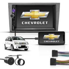 Kit Central Multimidia Bt 2 Din Mp5 Espelha Chevrolet Meriva - First O