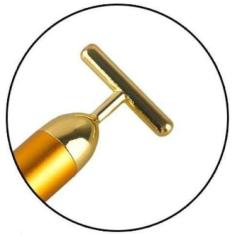 Massageador Facial Vibra Gold Harmonização Tira Ruga Botox