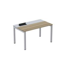 Mesa Plataforma Para Coworking 160x792 Psc160 Noce Naturalle-cinza