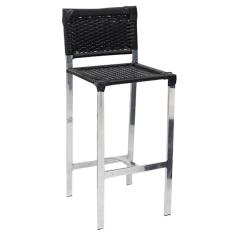 Banqueta Alta Modelo áscoli Polido Preto