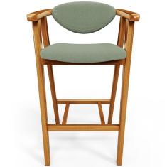 Banqueta Alta Para Cozinha Bancada Bar Sala De Jantar Fixa Cecília L02 Bouclê Oliva