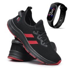 Tênis Treino Academia e Caminhada Movement SV + Relógio, Black, 34