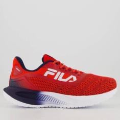 Tênis Fila Efecto Vermelho e Marinho-Masculino