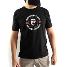 Camiseta Masculina Che Guevara Preta Tamanho:GG;Cor:Preto