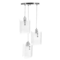Lustre Pendente Calha De Vidro Triplo 1 Mt De Fio