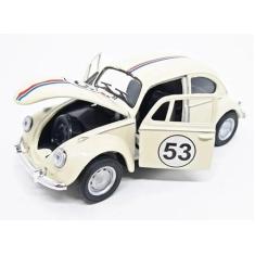 Power Toys YUGEN - Miniatura Fusca 53: Carrinho de Ferro com Portas que Abrem e Pneus de Borracha 1:32
