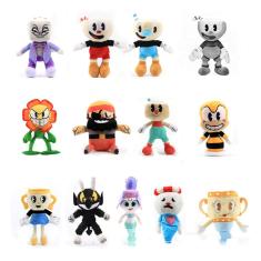 Pelucia Cuphead Mugman Ms Chalice Devil King Dice Cuppet Plush