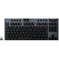 Teclado Mecânico Gamer sem Fio Logitech RGB - Preto G915 TKL, Preto