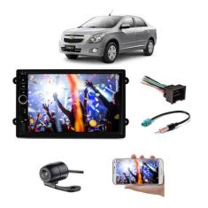 Mp5 Central Multimidia Moldura 2 Din Cobalt 2011 2012 2013 + Camera - 