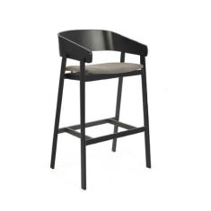 Banqueta Coller Aço e Madeira em Preto Ebanizado - ArteFama, FAIXA 3 L