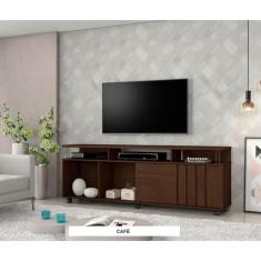 Rack Atraente Para Tvs Até 75 Polegadas Candian Jcm Movelaria Café