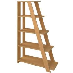 Estante Multiuso com 05 Prateleiras Star A02 134x82 Freijó - Lyam Deco