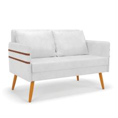 Namoradeira 02 Lugares Mari Corano Castanho Branco