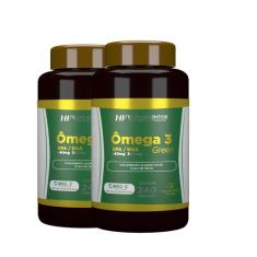2x omega 3 240caps epa 540mg + dha 360mg hf suplementos